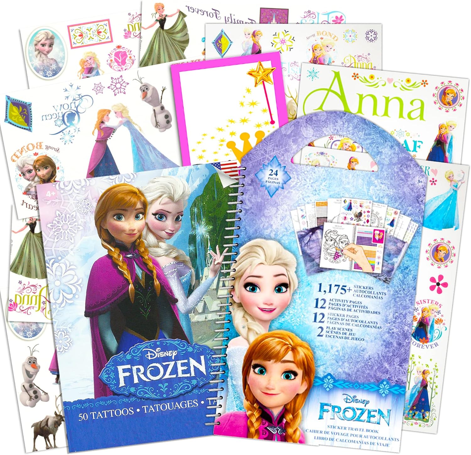 Disney Frozen Stickers and Tattoos Party Favor Pack (400