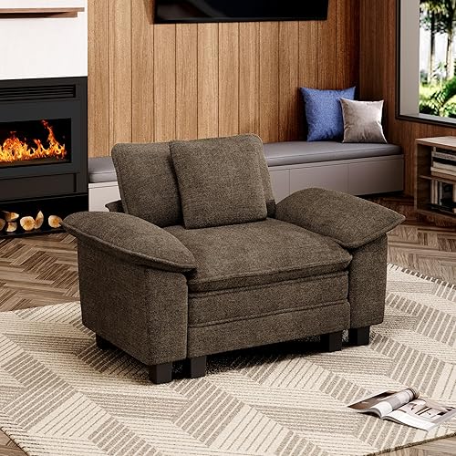 Miniatura 15 de Juego de sofá modular Cloud en forma de U, asiento profundo de 3 piezas, sofá modular de 6 plazas y brazos extraíbles, felpilla de felpa para sala