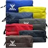BULL TOOLS Pack of 7 Tool Pouch Zipper Bags - Waterproof 1680 Tetron Heavy Duty Ballistic Polyester,12 Tool Pouchs with Zipper, Pouch for Tools, Stationery, Pencil Pouch - Tools are not Included