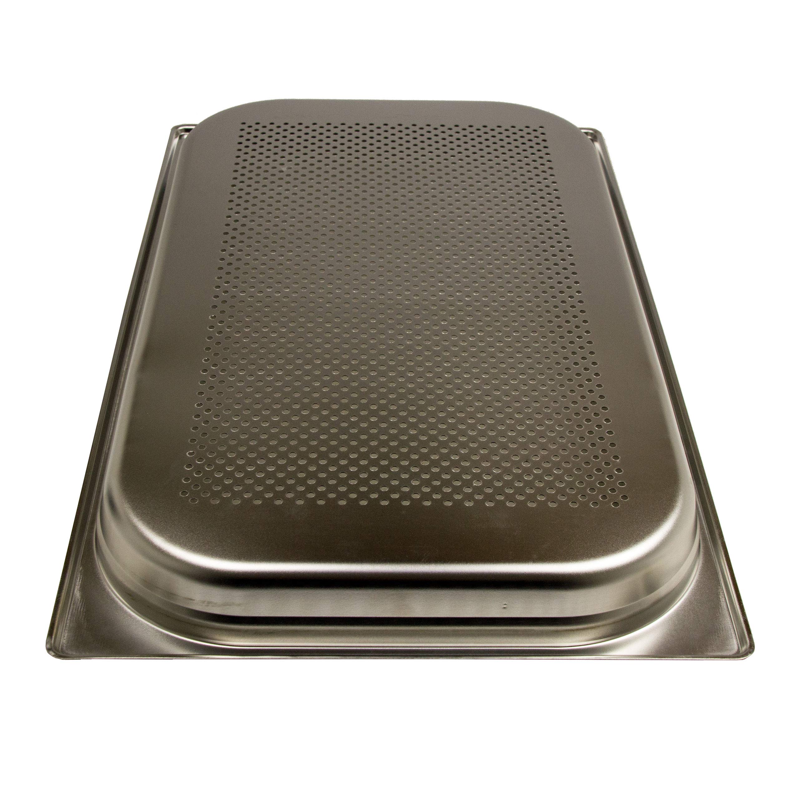 6 recipientes GN 1/1 Gastronorm de acero inoxidable 5,0 litros de profundidad 40 mm Gastronorm perforados