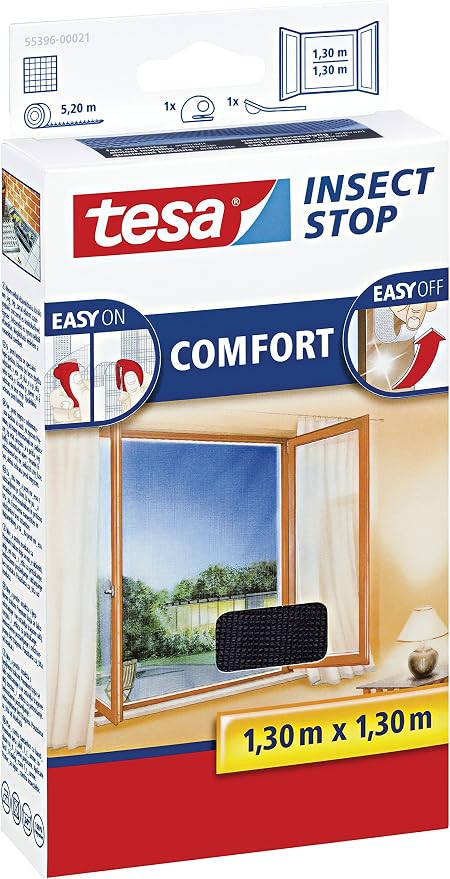 tesa Insect Stop Hook & Loop COMFORT 130 cm x 130 cm