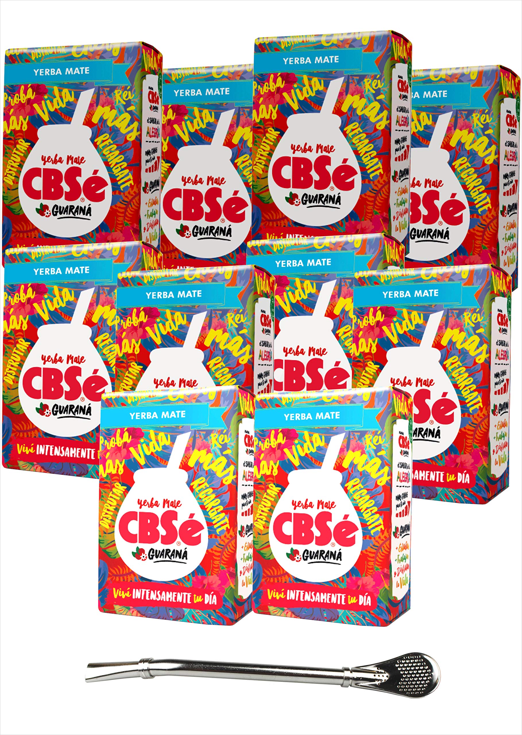 CBSé Mate Tee Energia - z guaranem, 10 sztuk (10 x 500 g) + bombilla