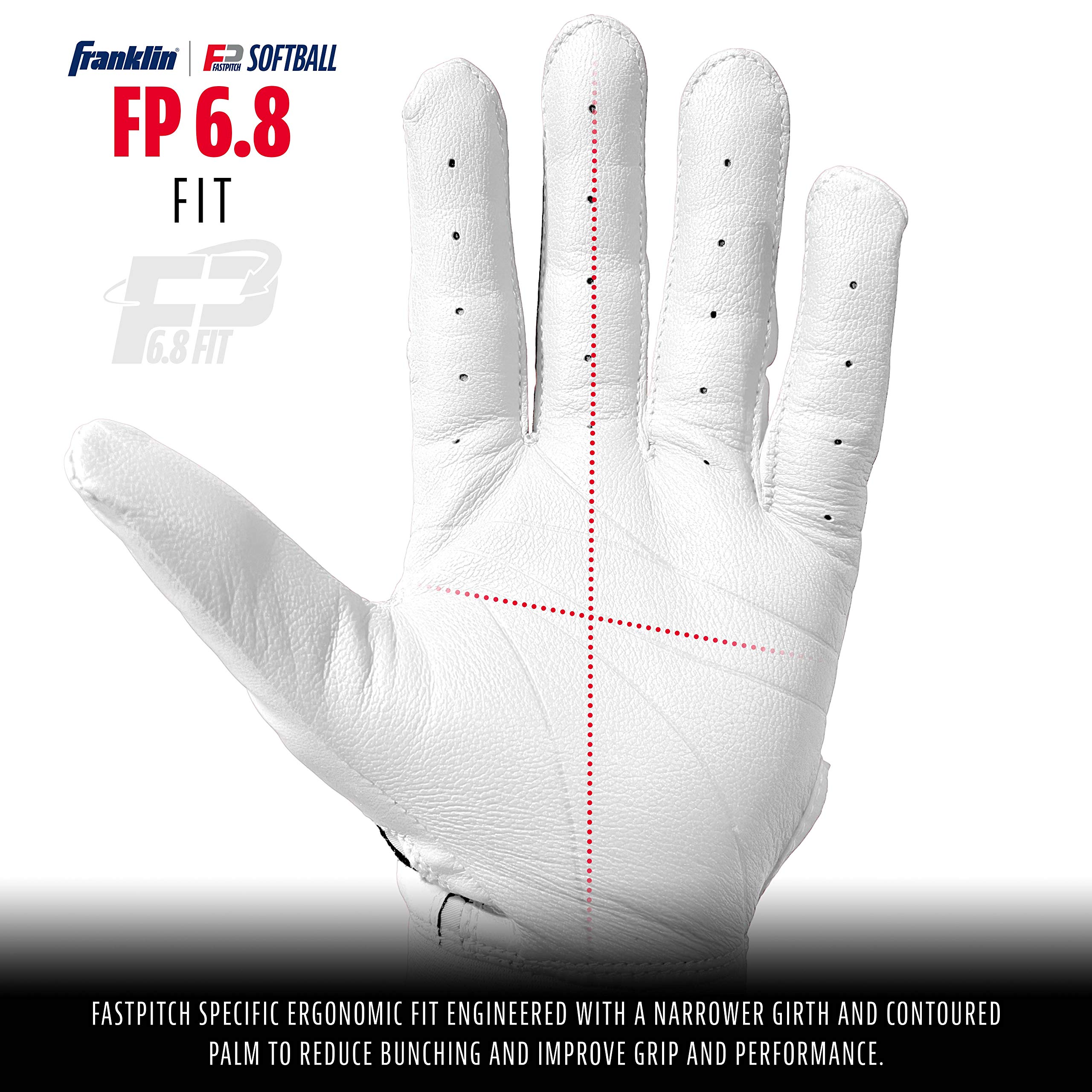 Gants de frappe Franklin Fastpitch Classic X femme bleu moyen