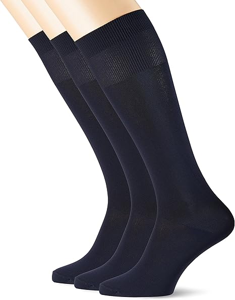 Calzini Uomo Pompea In Microfibra - 3 Paia, Ginocchio, Comodi E Traspiranti - Foto 4