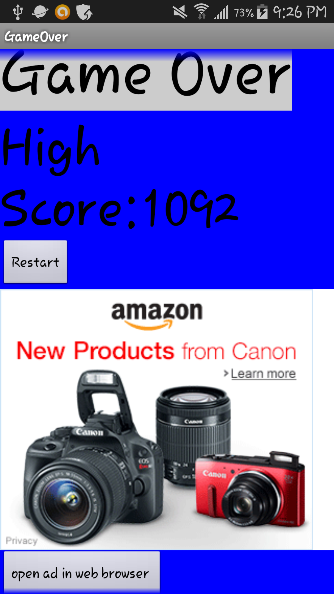 Snake Stopper App on Amazon Appstore