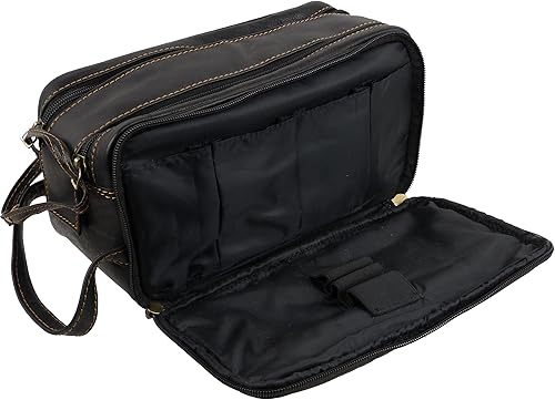 Miniatura 4 de Rowallan of Scotland Rowallan - Bolsa de lavado de cuero, artículos de tocador de viaje, elegante