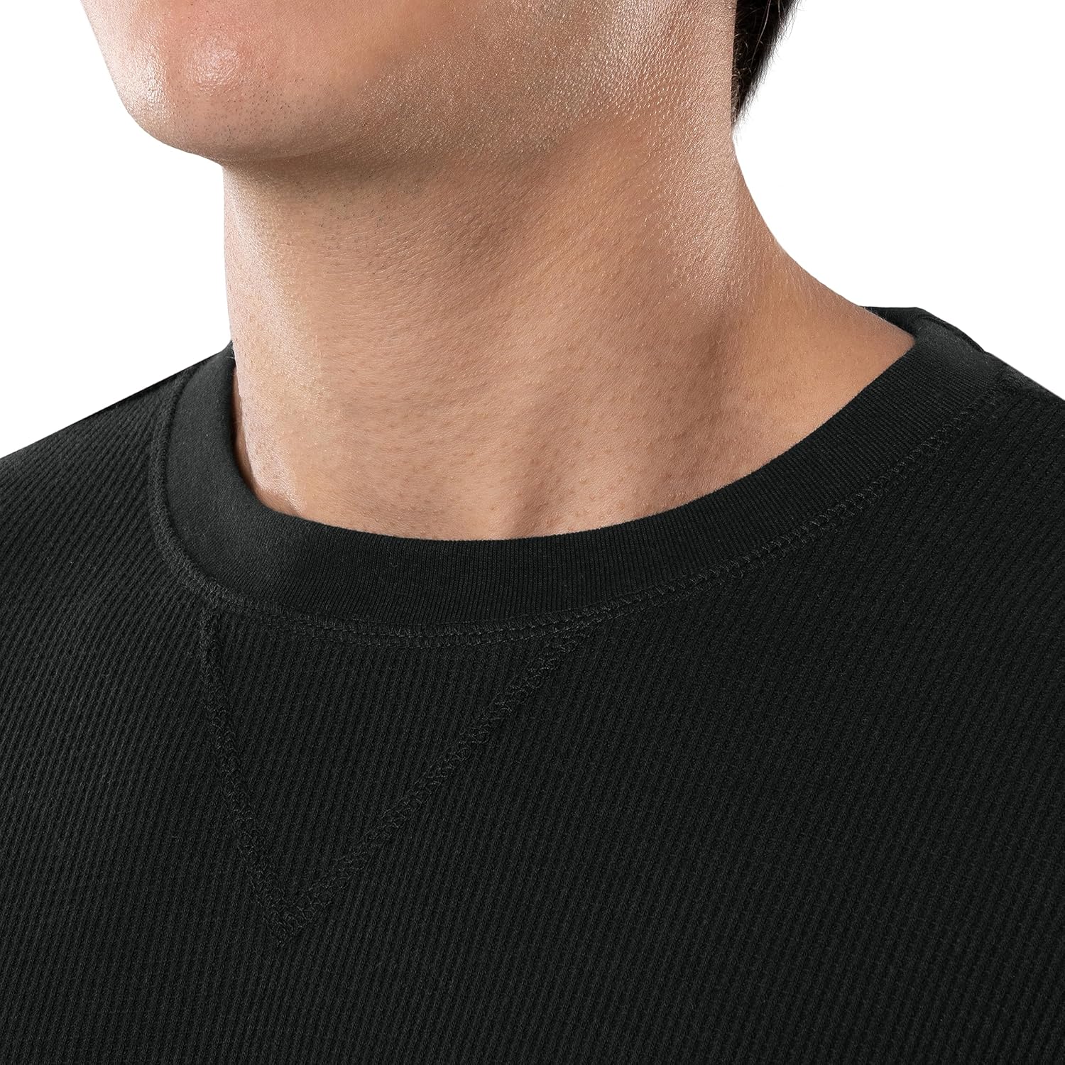 IZOD mens Waffle Knit Crewneck Top and Jogger Pant Sleep Set - Image 3