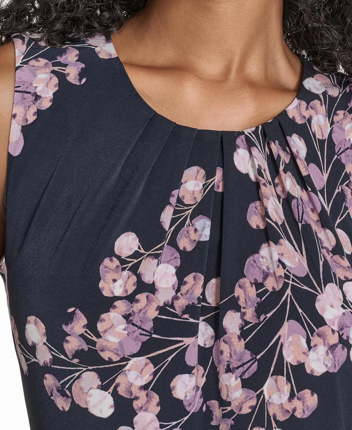 Calvin Klein Womens Sleeveless High Neck Suiting Blouse - Image 6