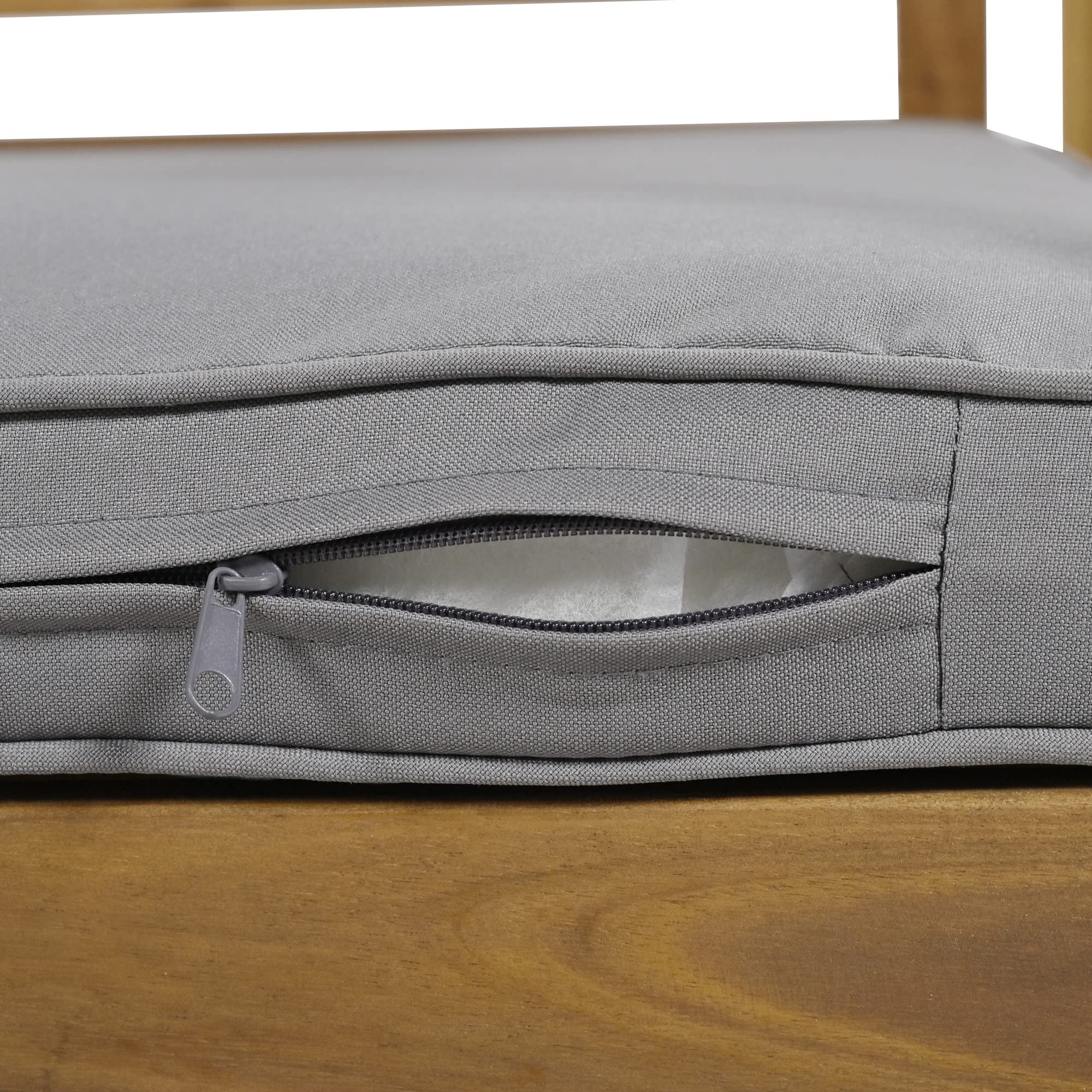 Kayan Set di mobili da giardino in polyrattan per 4 persone, set di mobili da terrazza con comodi cuscini, set di mobili da terrazza, divano doppio, 2 poltrone e tavolo, grigio