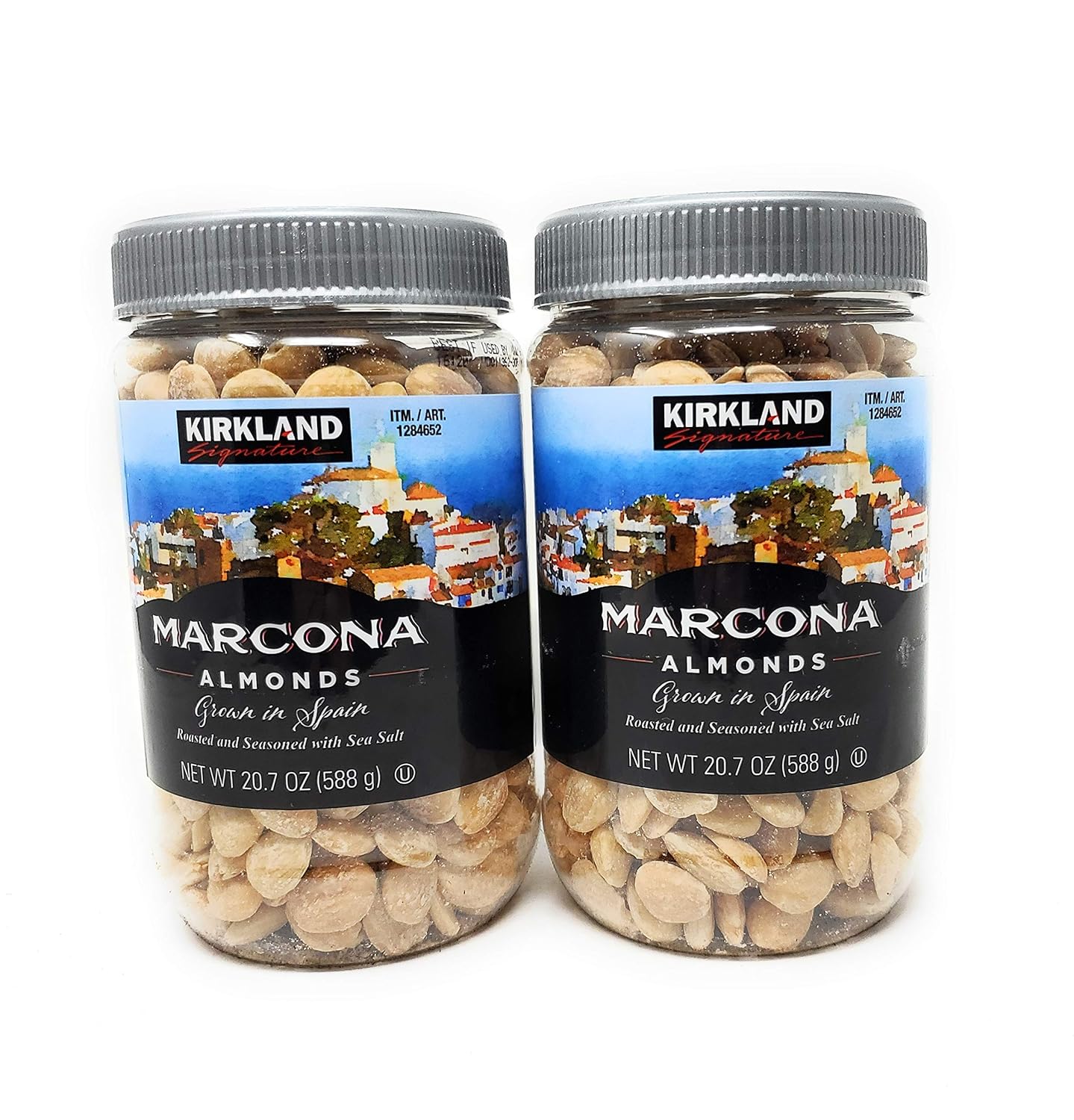 Kirkland eSybYD Marcona Almonds, Roasted and Seasoned with Sea Salt, 20.7 Ounce (2
