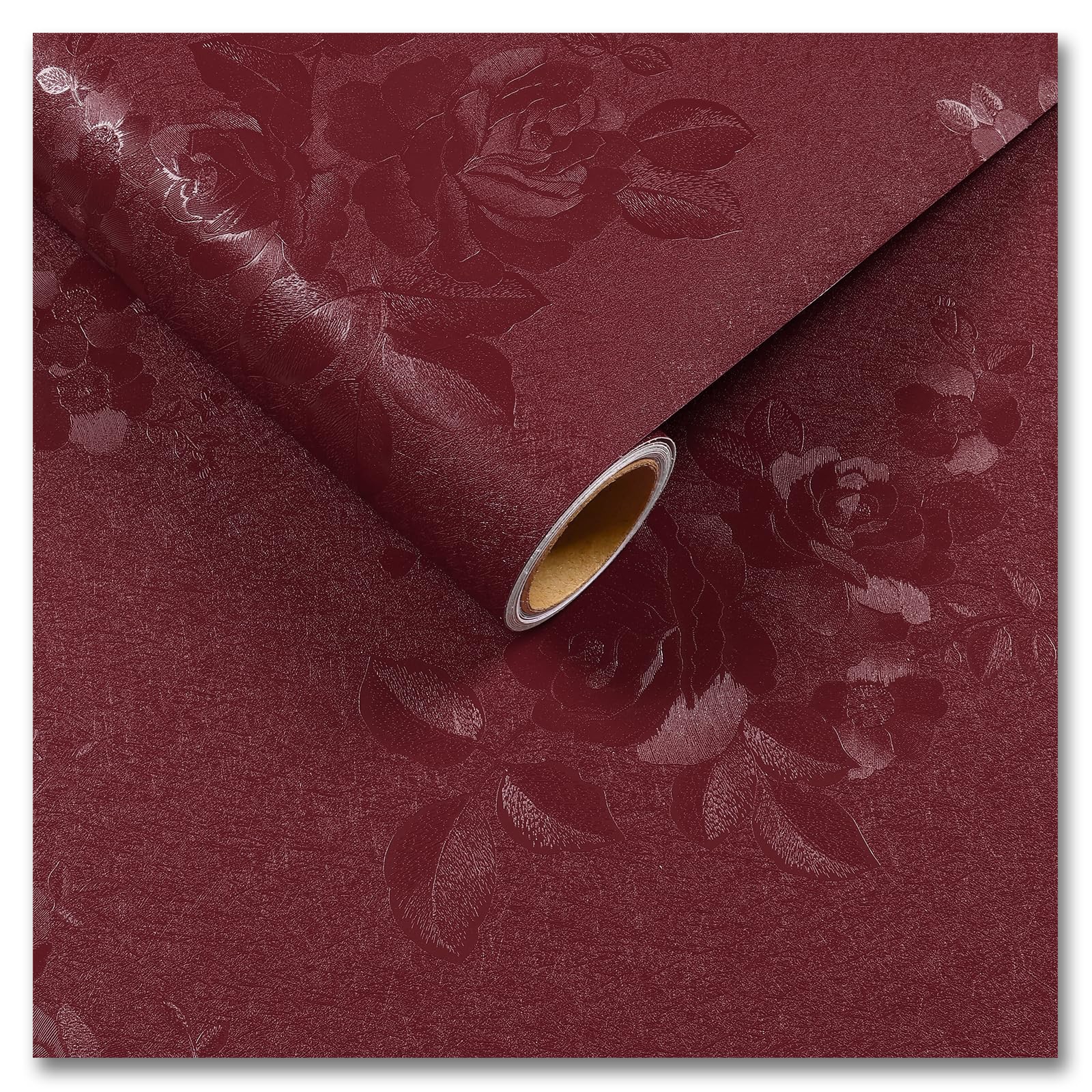 Papel tapiz rojo autoadhesivo impermeable para baño solución rápida contra humedad