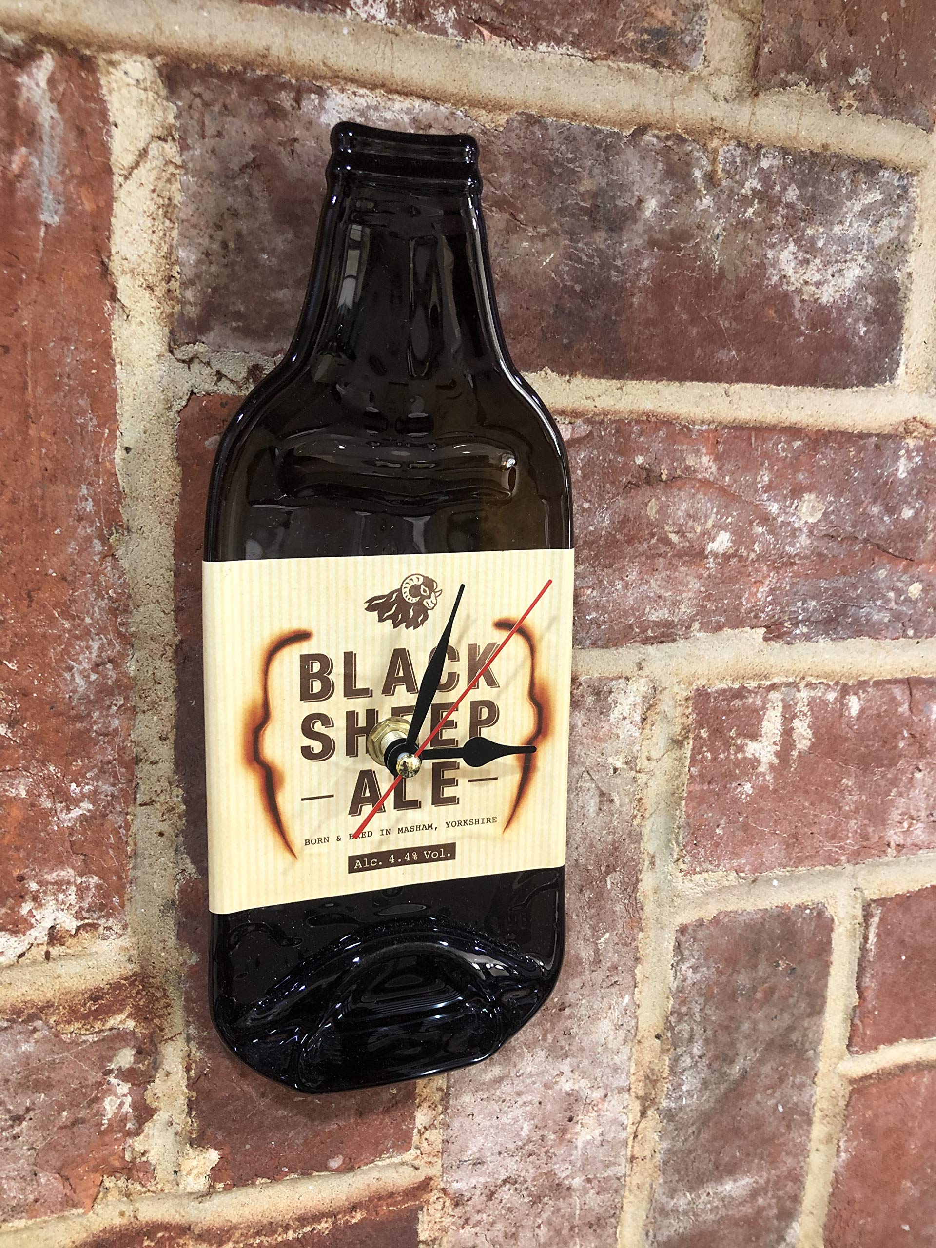 Bottleclocks Black Sheep Ale Beer Wall Clock Made in the UK. Black Sheep Ale