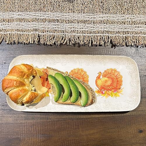 Miniatura 8 de UP ware Cinco de Mayo - Bandeja rectangular de melamina para servir, 15 x 6.5 pulgadas, bandeja de comida sin BPA para entretenimiento en fiestas