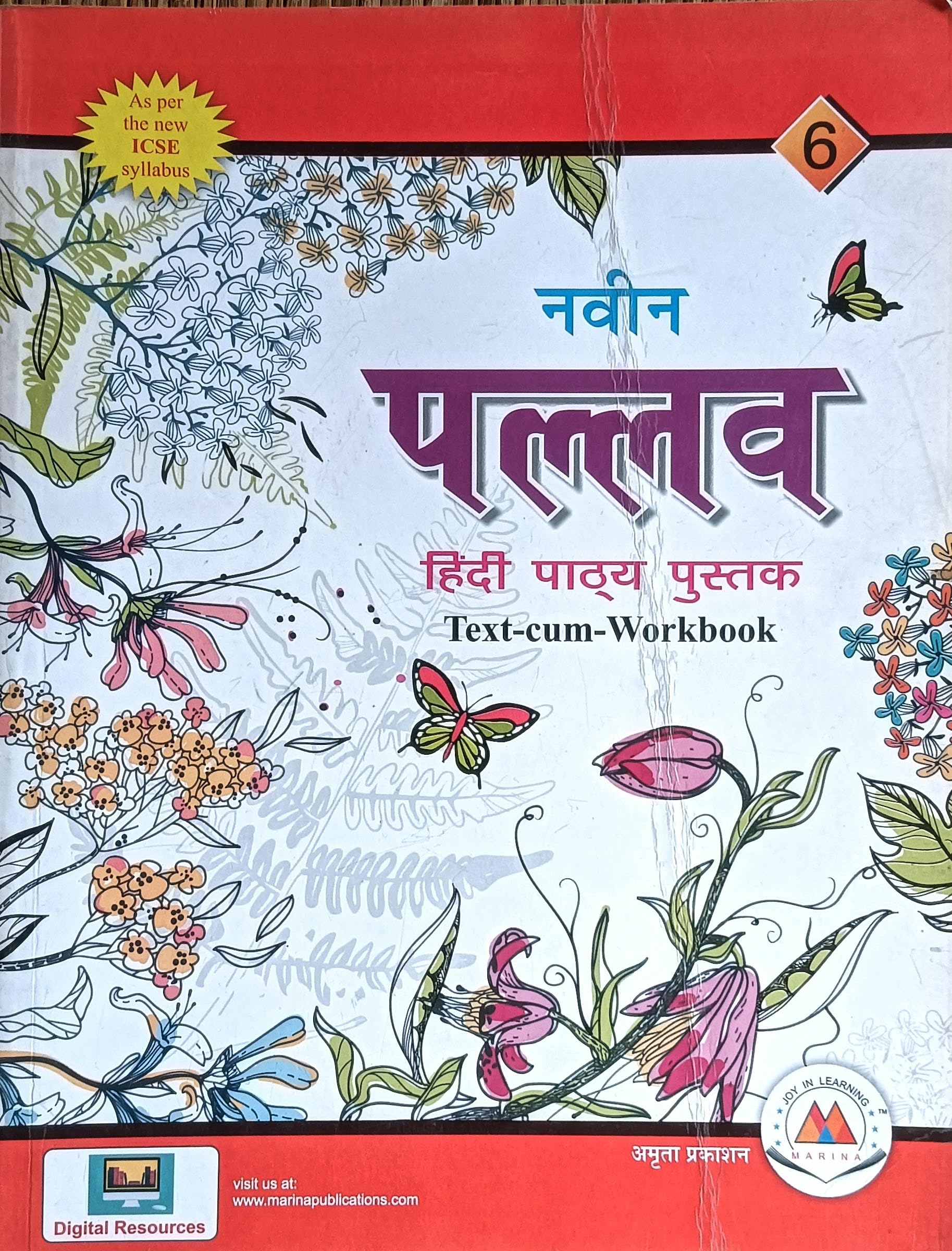 Naveen Pallab Book 6, Text cum Workbook by Amrita Prakashan (10114)