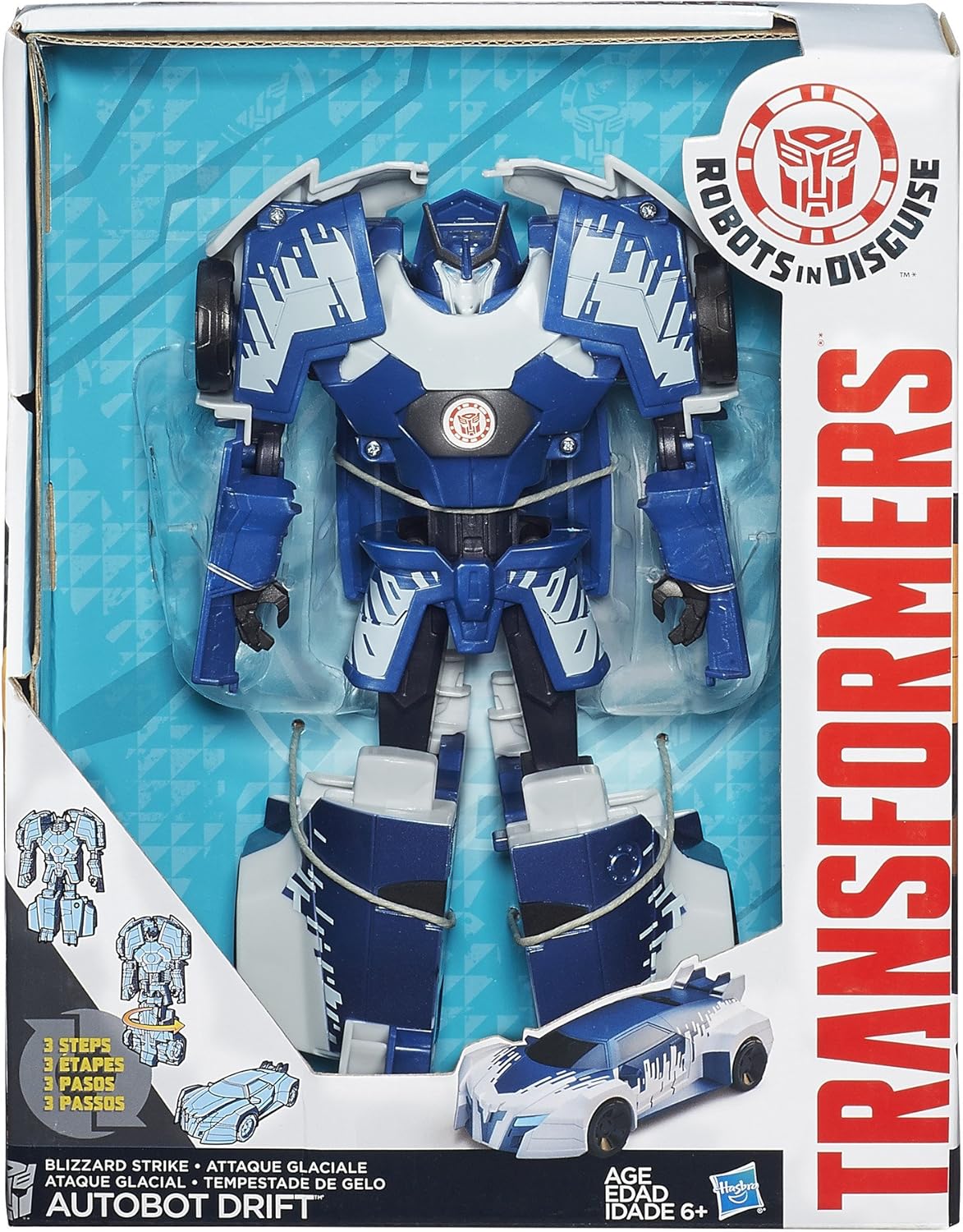 Transformers Robots in Disguise Hyper Change Autobot Drift Action Figure