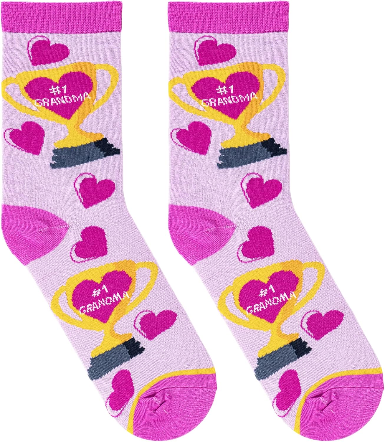Crazy Socks Grandma Fun Print Novelty Crew Socks for Women - Image 5