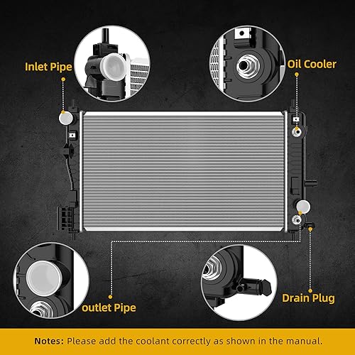 Miniatura 194 de DWVO Radiador completo compatible con Jeep Wrangler L6 4.0L 2003-2006 Jeep Wrangler L4 2.4L 1987-2002 Jeep Wrangler L6 1987-2002 2.5L L6 1987-1990