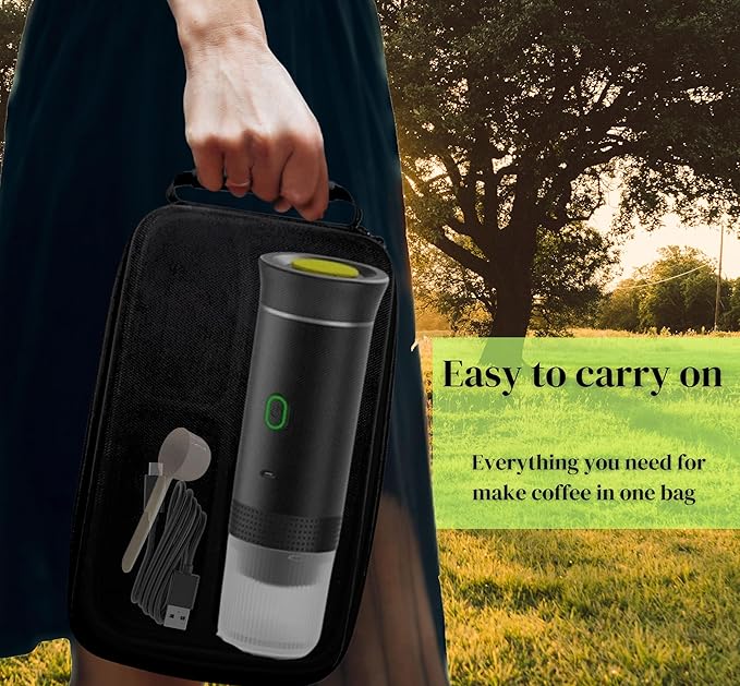 Cafetera Portátil 3 en 1 para Cápsulas y Molido, 8 Tazas miniatura 6
