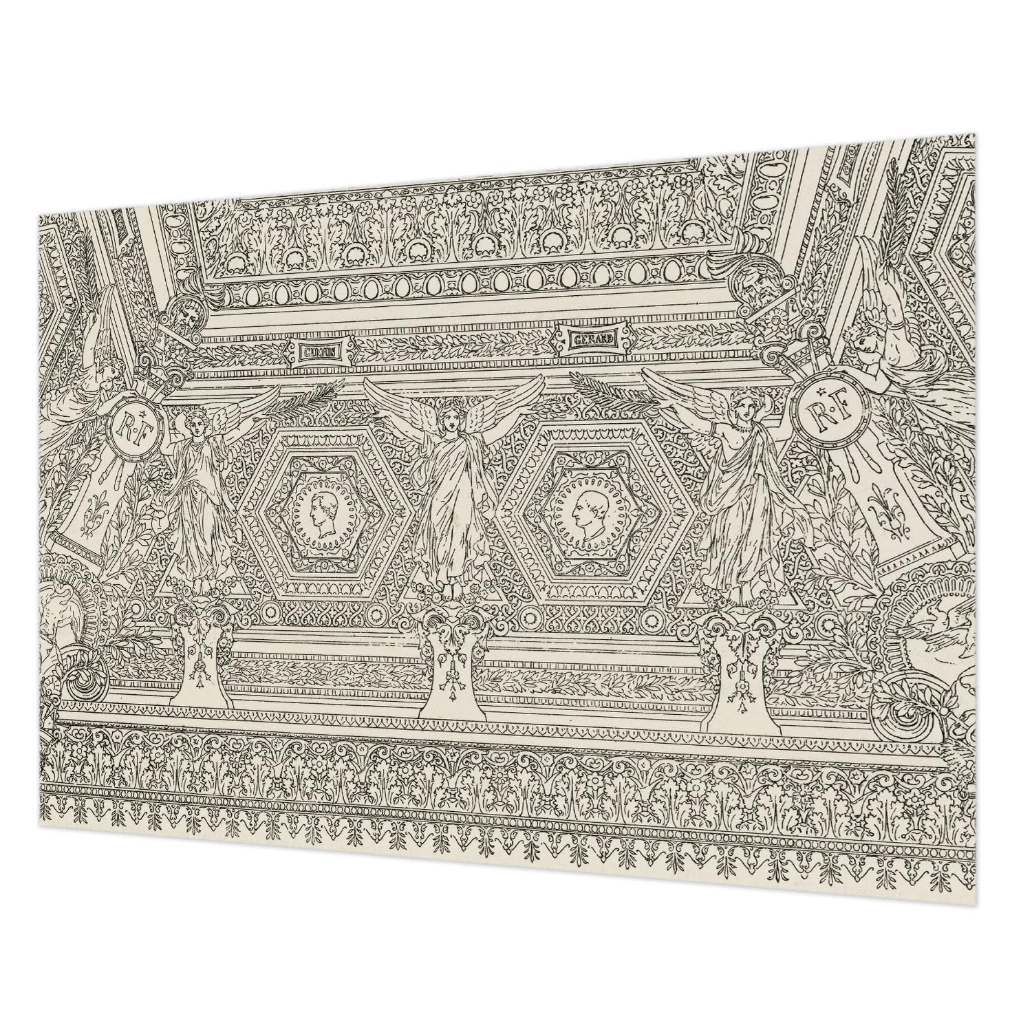 Papier peint intissé facile à nettoyer avec colle incluse 208x146 cm