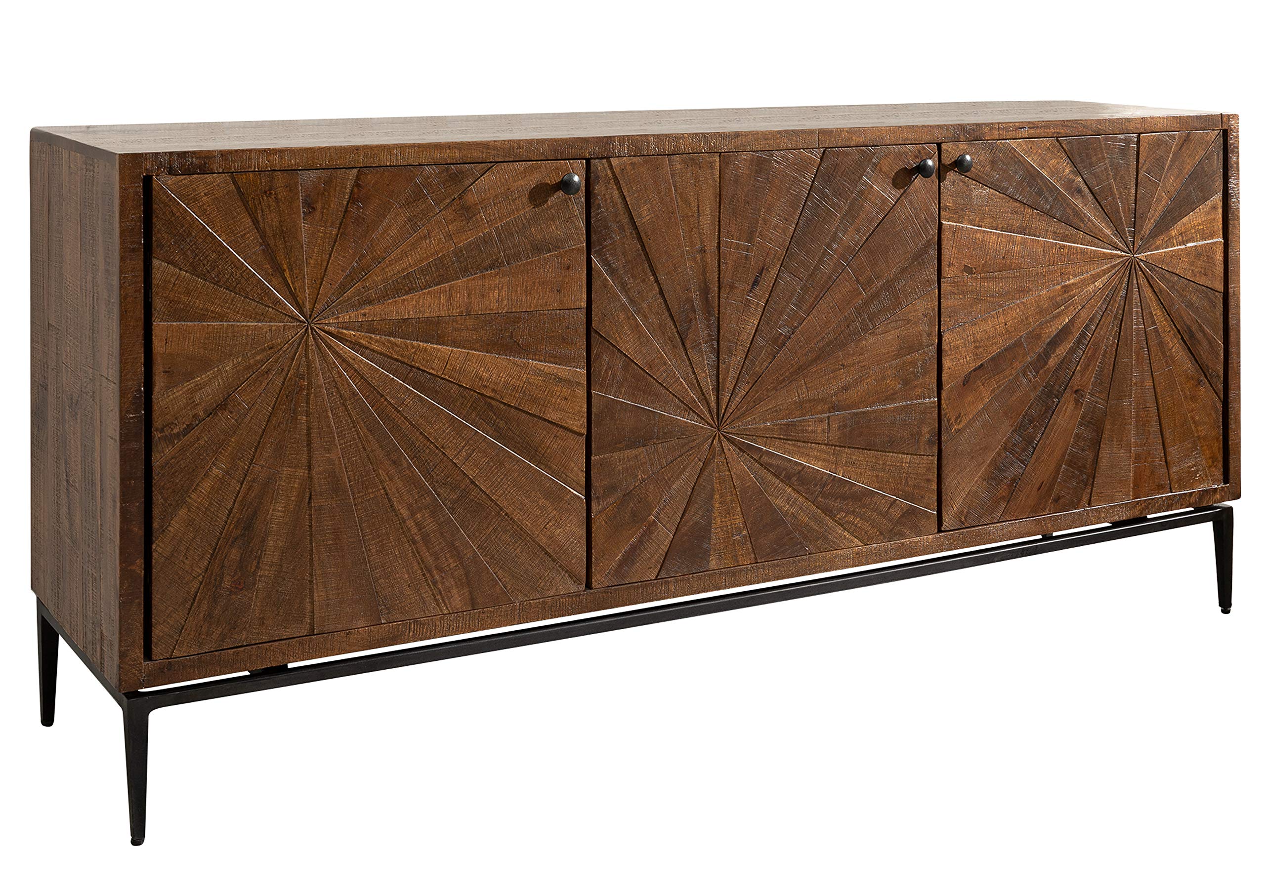 MASSIVMOEBEL24.DE STILMÖBEL #110 Credenza in legno di mango - laccato/marrone 183x46x84