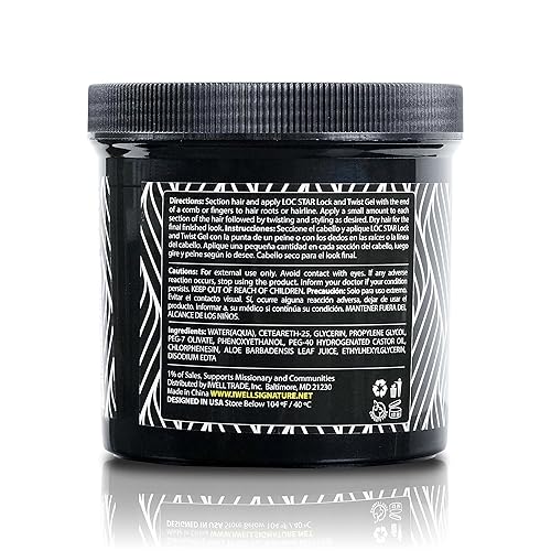 Miniatura 3 de IWELL Signature  Loc Star  Gel Lock&Twist de 30 onzas  Sujeción extrema, suaviza y domina el encrespamiento  Brillo, larga duración para trenzas,