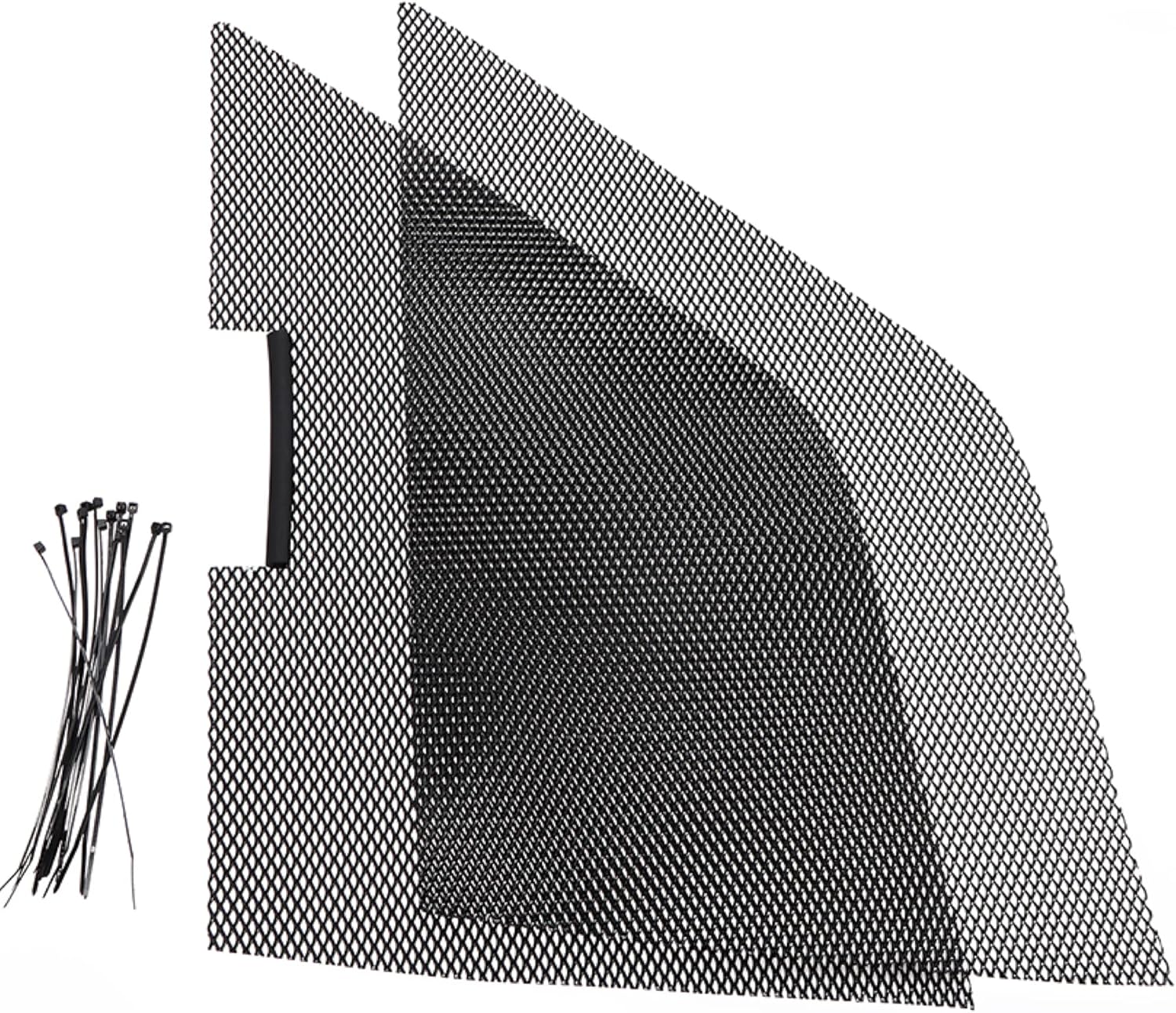 Corvette C8 Radiator Mesh Grill Insert Covers fit 2020 2021 2022 (2 Piece Set), Black