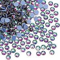 Vista 32 de Jollin Hot Fix - Diamantes de imitación de cristal con parte trasera plana, gemas de diamantes de imitación de 0.189 in (20 ss, 1440 unidades, rosa)