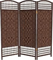 Vista 12 de Pantalla plegable de tejido de fibra corta de 4 pies - Blanco - 3 paneles