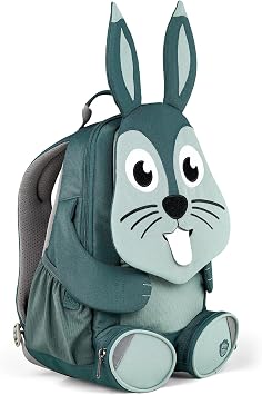 Affenzahn Rabbit Backpack for Kids, 3-5 Yrs Old - Water-Repellent Toddler Backpack for Daycare & Preschool - Cute Bookbag for Girls & Boys with Functional Pull-Out Tongue - Does Not Fit an A4 Folder