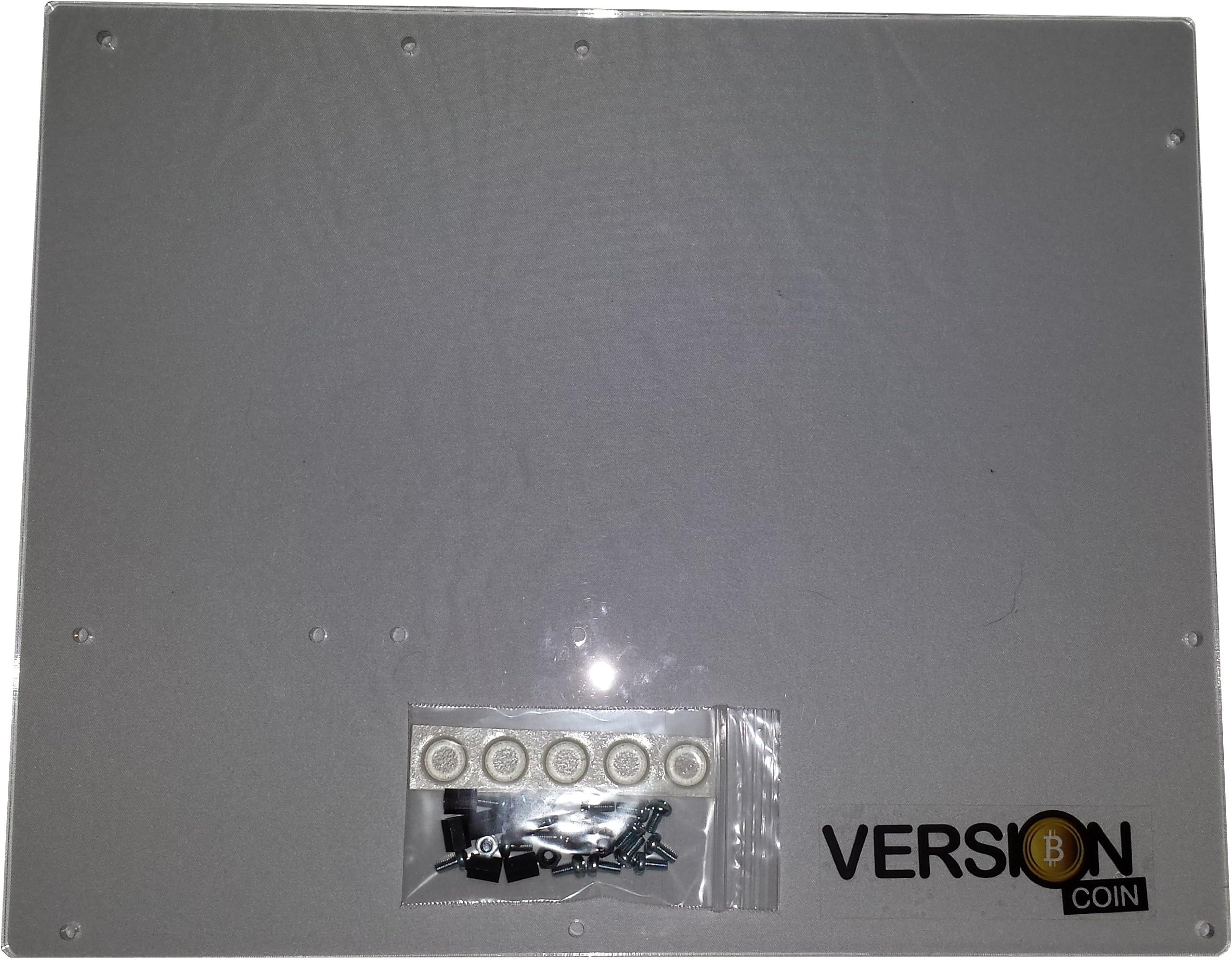 Acrylic ATX Motherboard Tray for Bitcoin/Litecoin mining or test bench/work bench machine - Black Nylon Standoffs