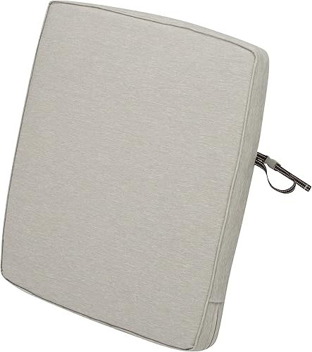 Miniatura 392 de Classic Accessories Ravenna - Cojín cuadrado para patio de 25 x 25 x 5 pulgadas, resistente al agua, con funda, para sillón de descanso, hongo