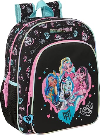 MONSTER HIGH   Children's School Backpack, Adaptable to Trolley, Ideal for School Children, Comfortable and Versatile, Quality and Resistance, 32 x 12 x 38 cm