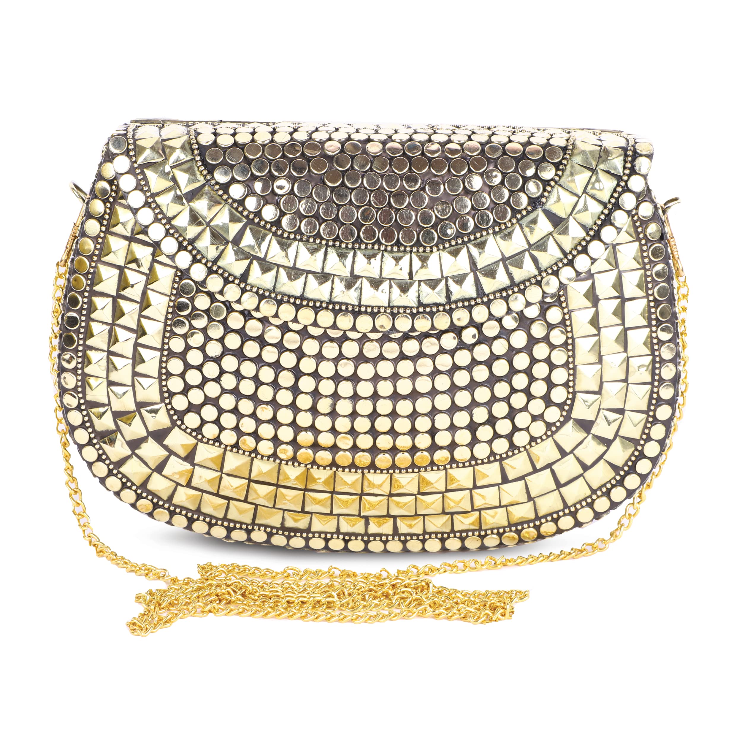 PARATO metal Beaded Ethnic purse Girls Bridal Bag cross body bag for women/Girl party clutch Metal clutches (B0BRPWR35C) Amazon Price History, Amazon Price Tracker