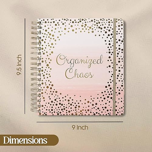 Miniatura 4 de Agendacalendario diario grande de 12meses Organized Chaos 2022 Votum Agenda con vistas mensuales, semanales y diarias, Agenda personal para el