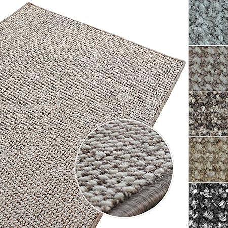 casa pura Kurzflor Teppich Carlton | Flachgewebe dezent Gemustert