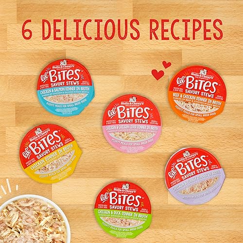 Miniatura 8 de Stella & Chewy's Lil Bites - Cena de hígado de pollo y pollo para razas pequeñas en caldo, tazas de 2.7 onzas (paquete de 12)