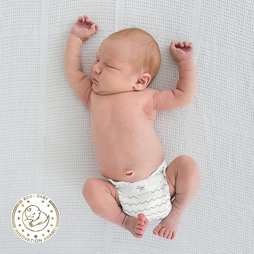 Miniatura 5 de SmartNappy - Muselina de algodón de Amazing Baby, funda híbrida para pañales de tela NextGen + 1 inserto reutilizable bi-fold + 1 refuerzo