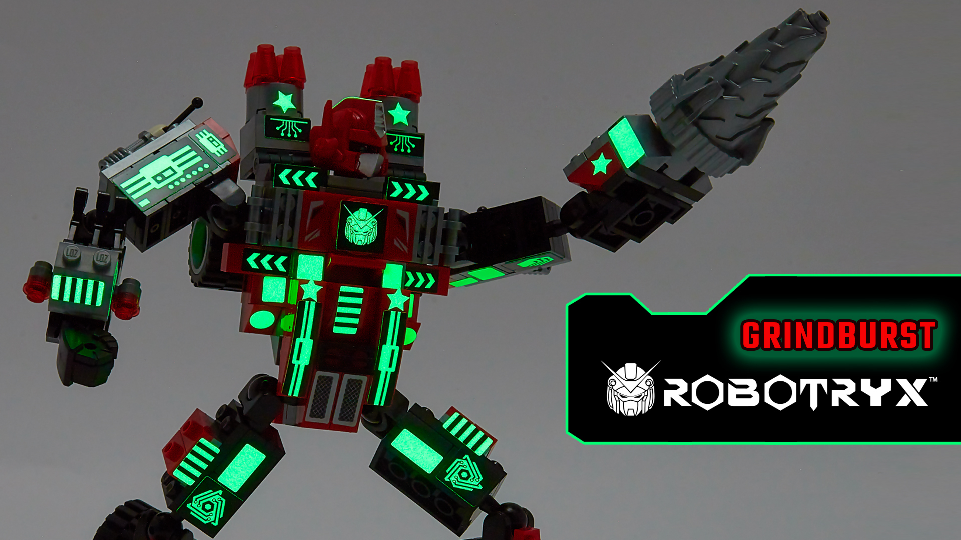 Amazon.com: JITTERYGIT Mech Building Robot Glow in The Dark Action