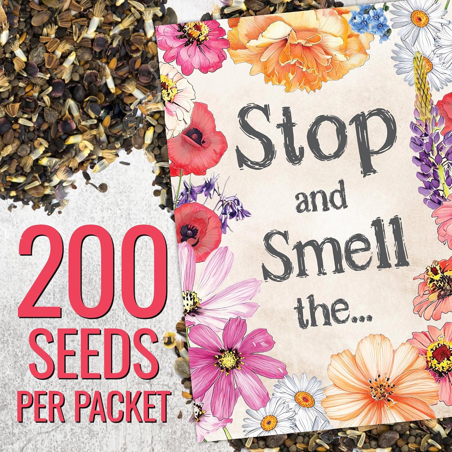 Seed Needs Wildflower Seed Packet Party Favors Pre-Filled & Ready to Hand Out Great for Weddings, Bridal Showers, Memorials, Fundraisers & Other Events Heirloom & Untreated (30 Packets)