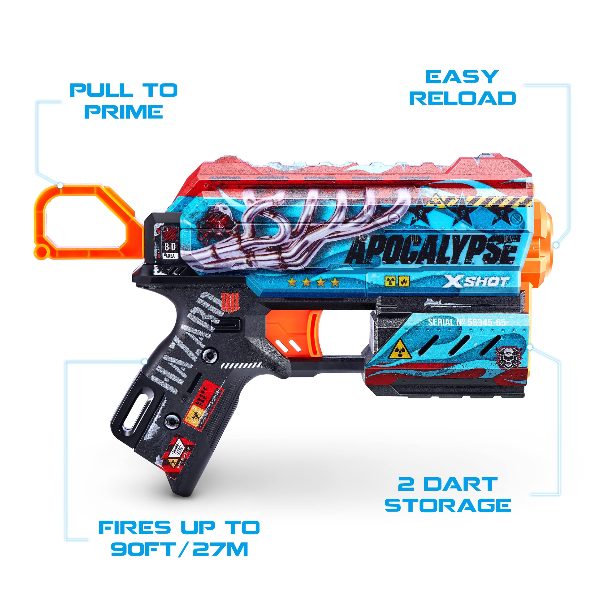 Amazon.com: XSHOT Skins Flux Dart Blaster 2PK - Apocalypse, 16