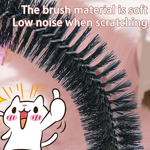 Miniatura 7 de Almohadillas rascadoras multifuncionales para gatos de interior, almohadillas para rascar con juguetes de plumas y cepillo de autoaseo, muebles para