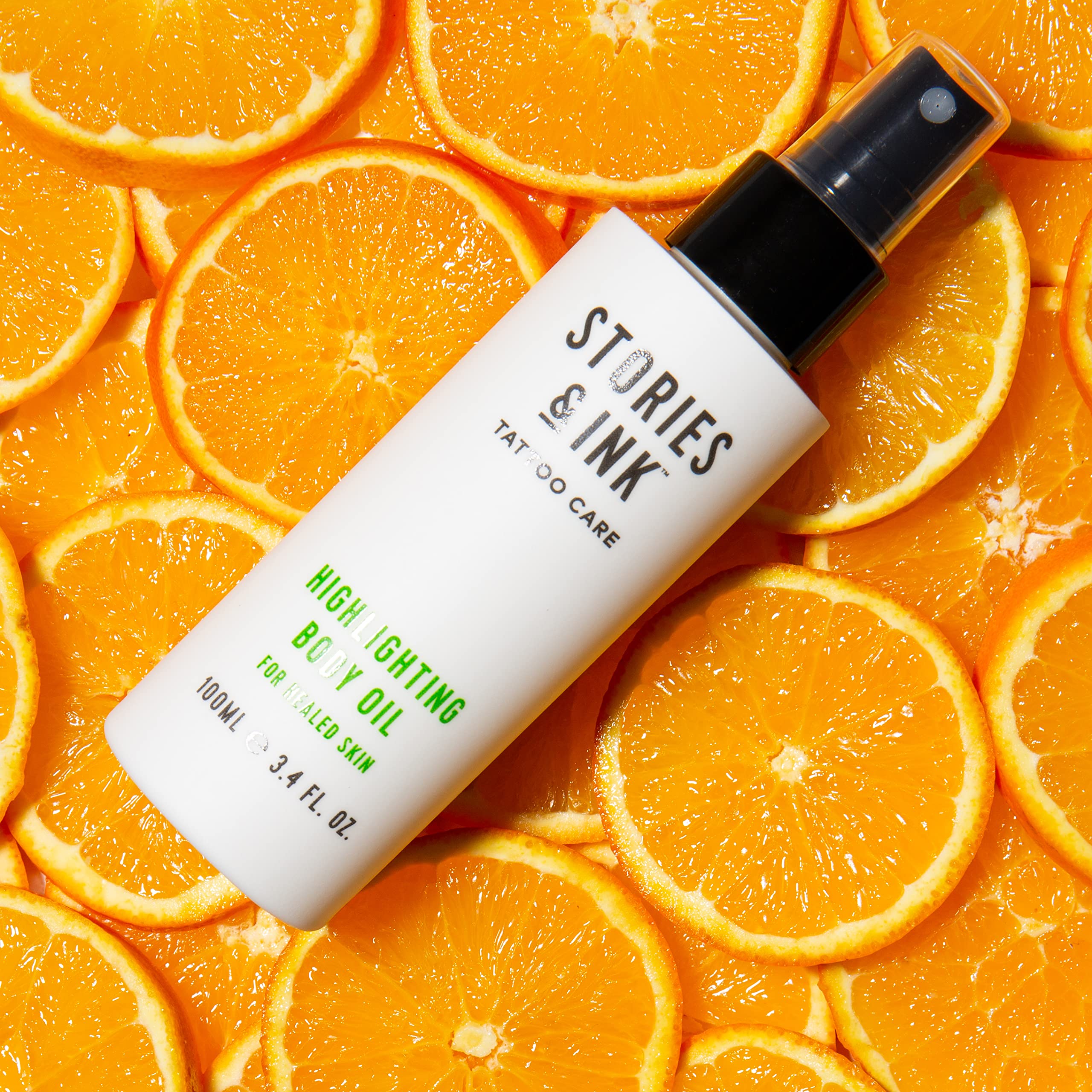 Buy Stories & Ink Tattoo Care Highlighting Body Oil Freshens Up