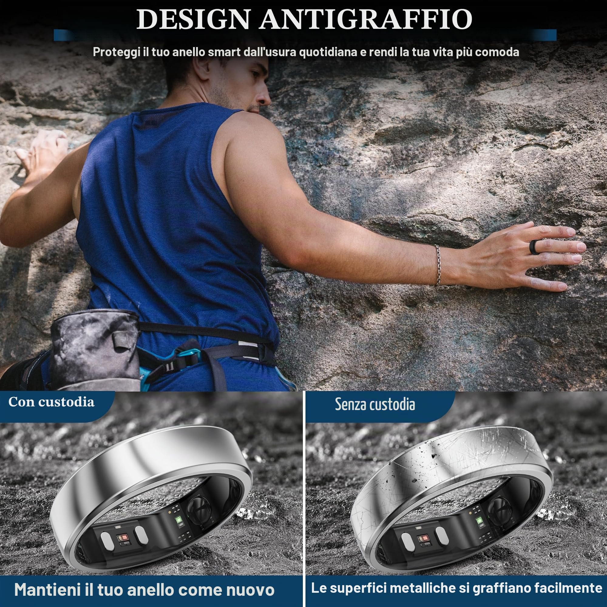 6 cover compatibile con RingConn Gen 2/Gen 2 Air/Gen 1, design antiscivolo, custodia in silicone per risvegliare le dita da donna e da uomo, multicolore, S per 6/7/8/9/10