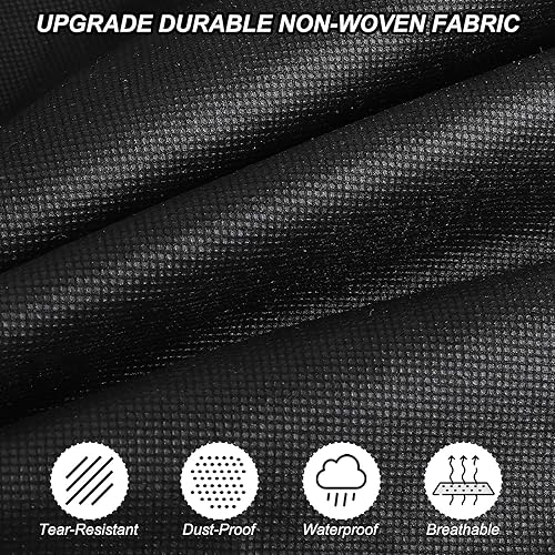 Miniatura 5 de PATIKIL Bolsa de ropa extra larga de 60 pulgadas para almacenamiento en armario y viajes, paquete de 2 bolsas impermeables con ventana transparente