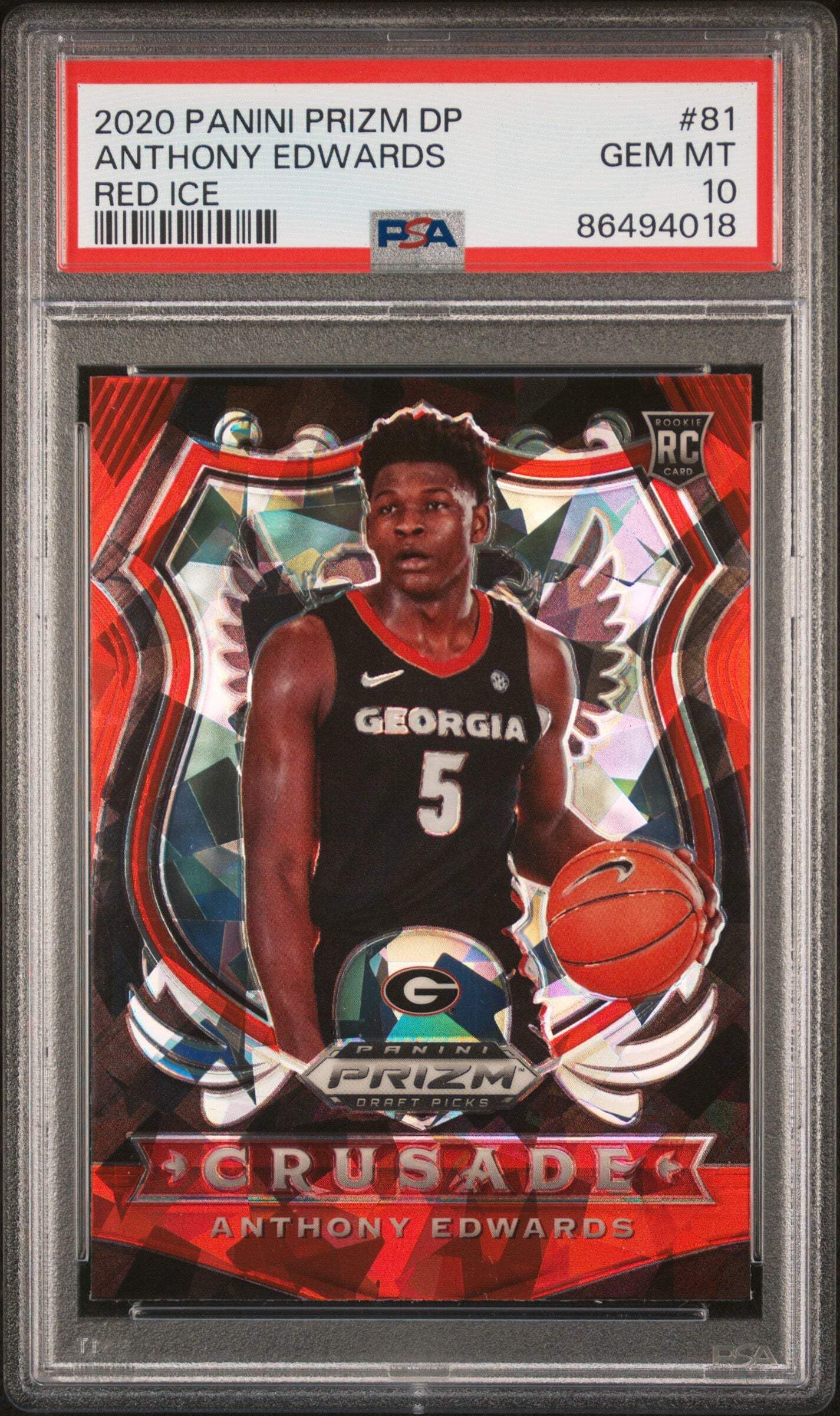 Amazon.com: Graded 2020-21 Panini Prizm DP Anthony Edwards Amazon.com: Graded 2020-21 Panini Prizm DP Anthony Edwards