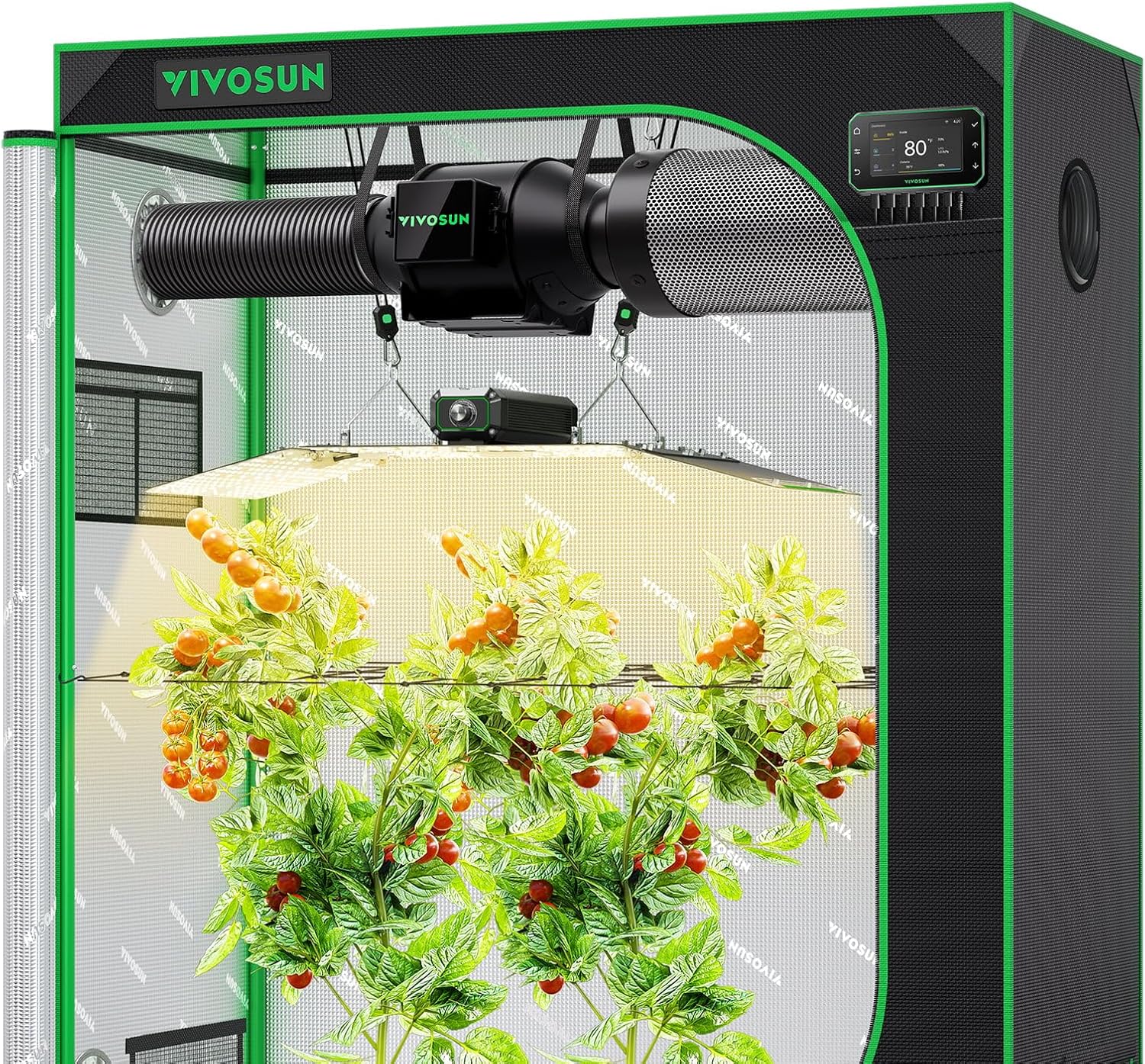 VIVOSUN Smart Grow Tent Kit 2x4, 2-Plant WiFi-Integrated Grow System image 2