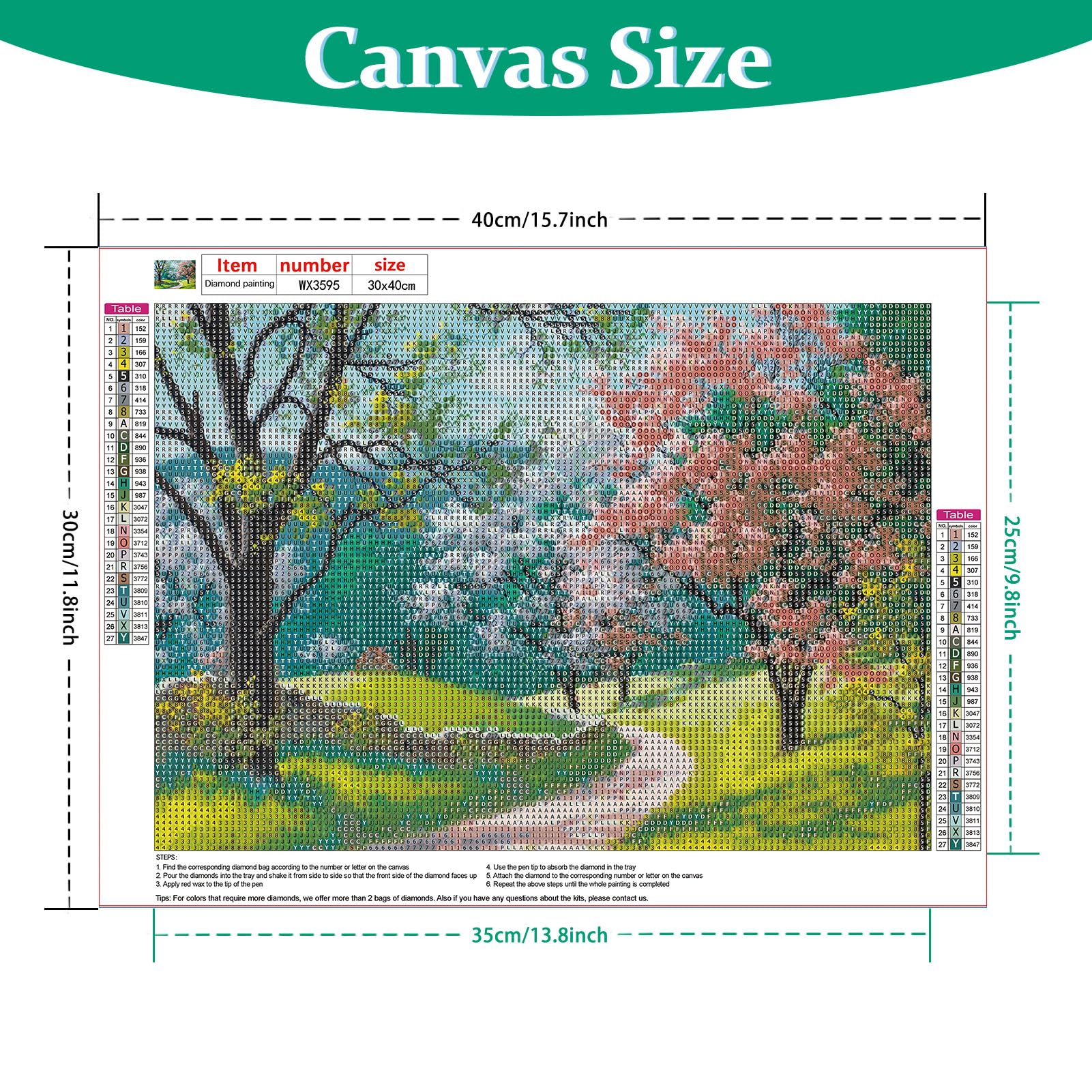 Kit Diamond Painting 5D Fiori Di Ciliegio - Quadro 40x30 Cm Con Strass E Attrezzi - Foto 8