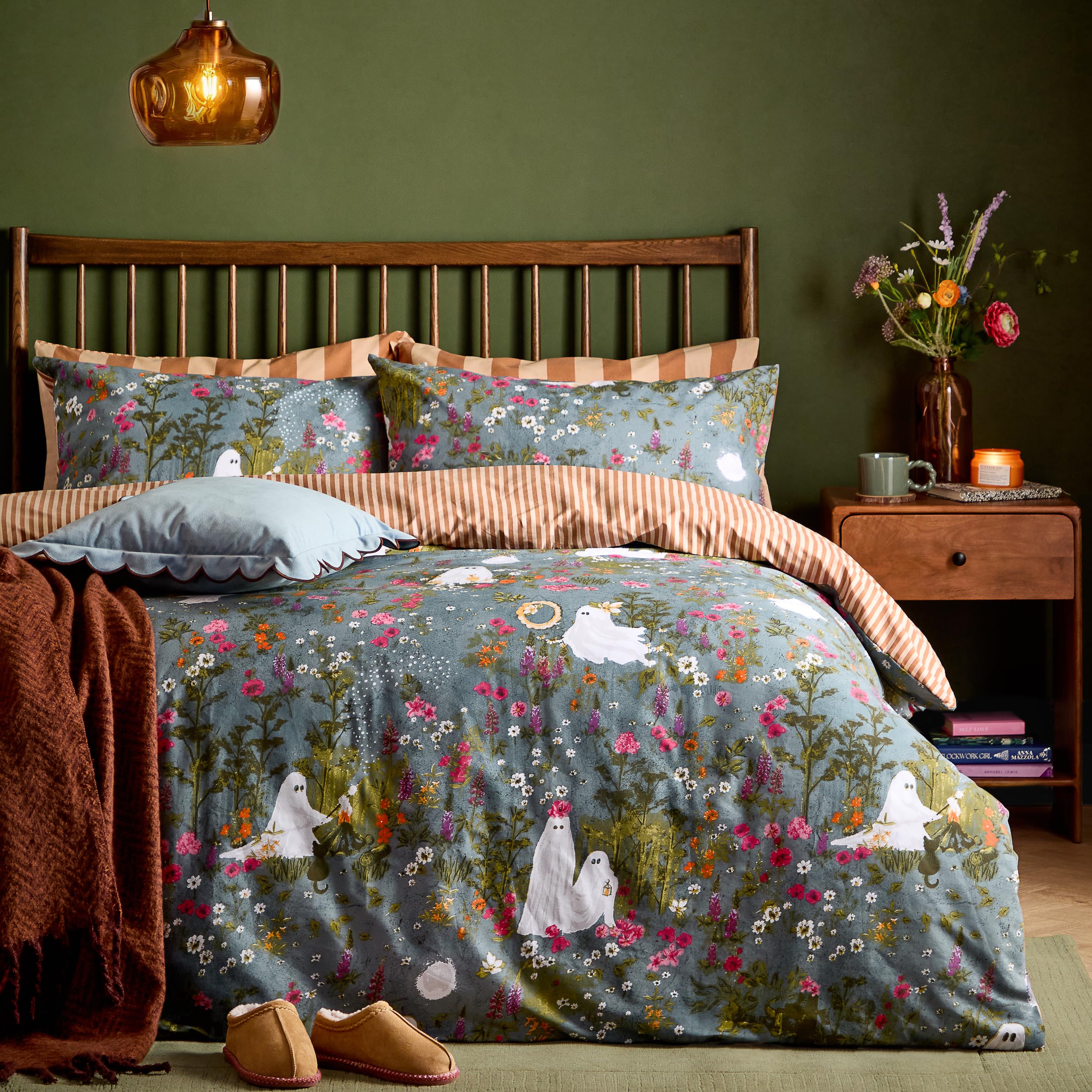 furn. Bootanical Forest Duvet Cover Set (Multicolour - Single)