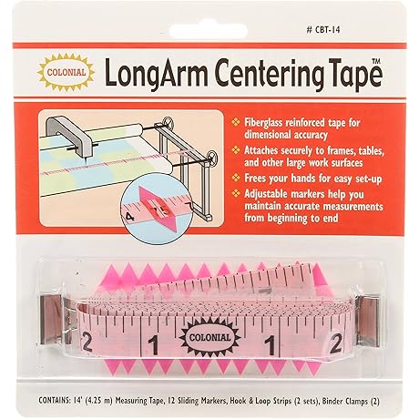 Colonial Needle Longarm Quilting Centering Tape