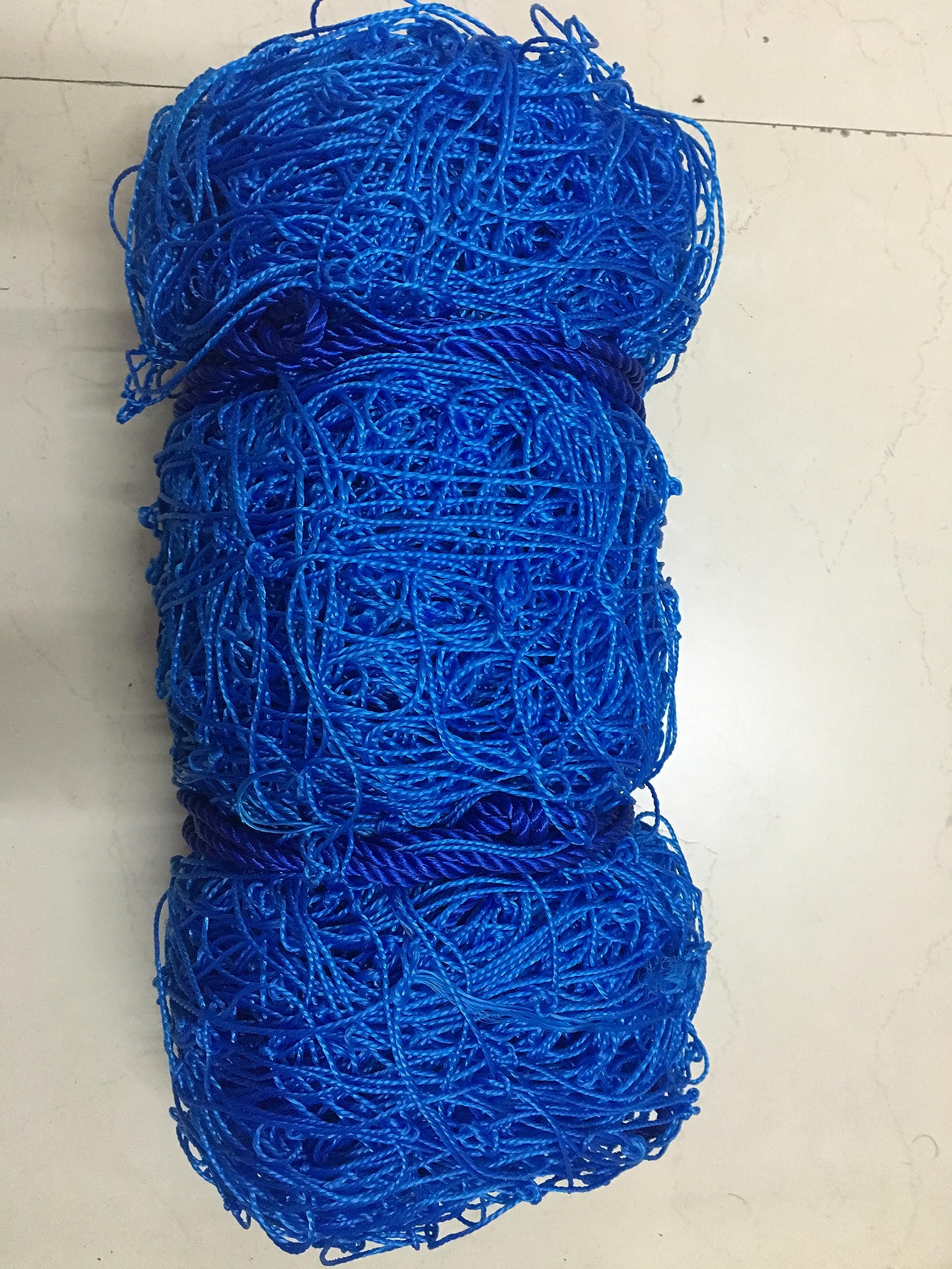 ABZ Football Goal Net Nylon | Footbal Net for Goal | Football Goal Traning Net (Blue) (36 PLY (12 * 3), 13FT X 6FT X 8FT)-image-29